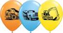 Construction Trucks Party Balloons